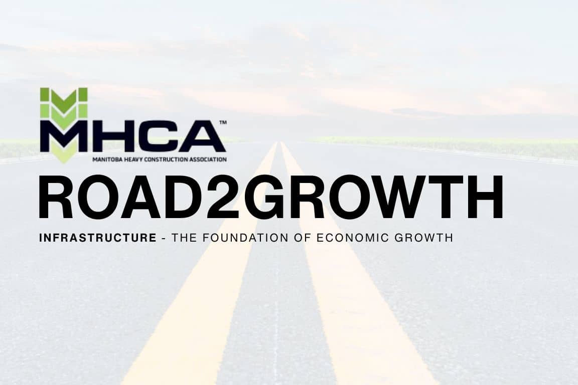Manitoba Heavy Construction Association's Road2Growth magazine logo