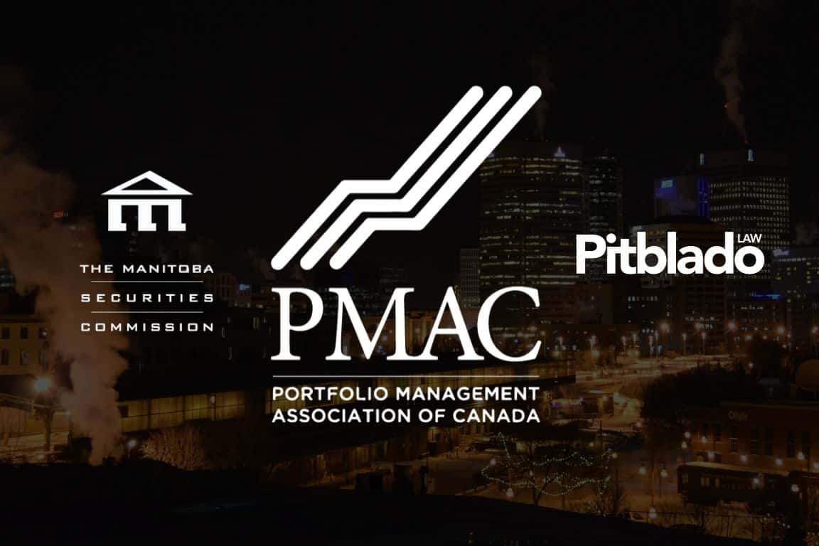Logo wall of PMAC, MSC and Pitblado Law
